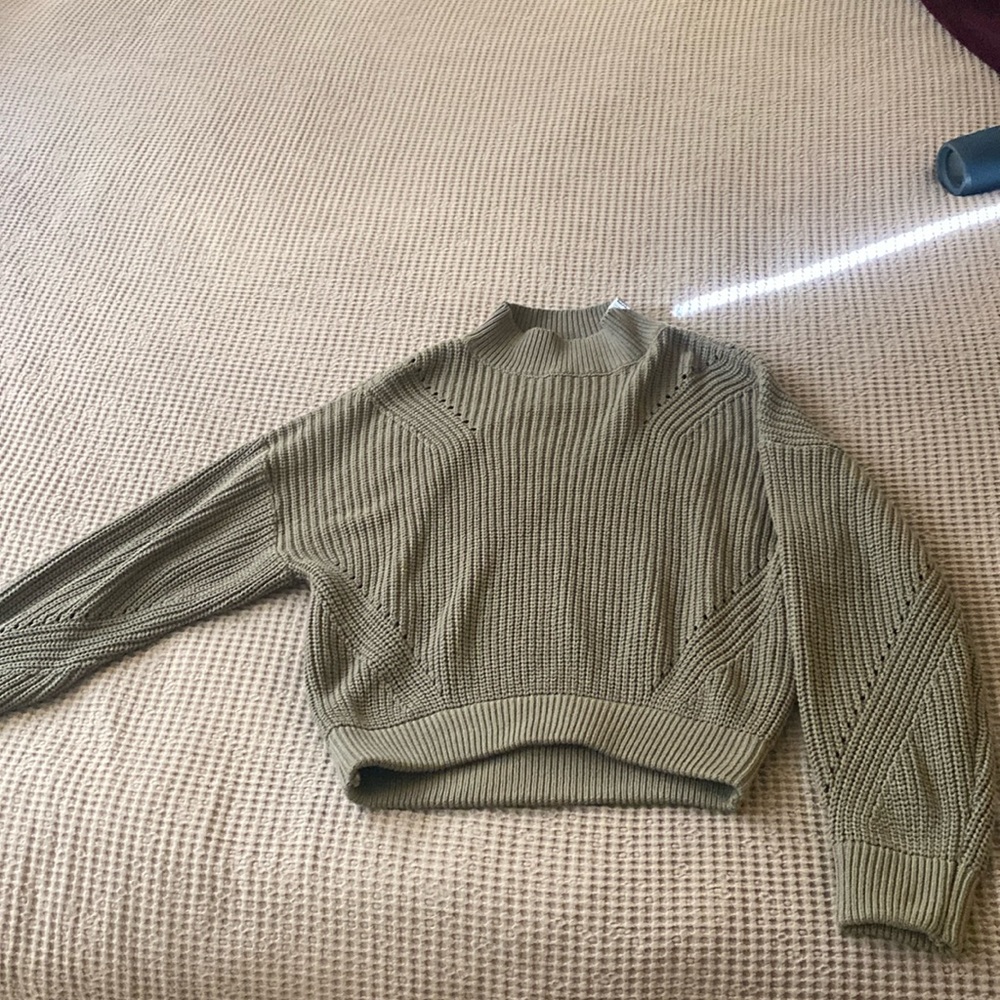 Medium Sage Green Gray Sweater
